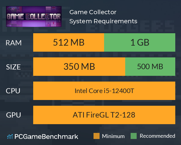 Game Collector System Requirements PC Graph - Can I Run Game Collector