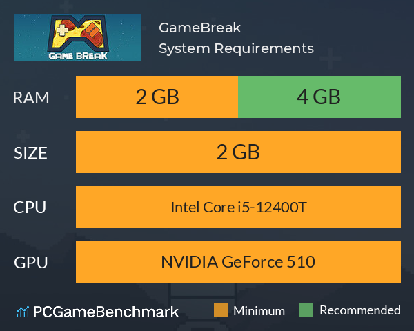 GameBreak System Requirements PC Graph - Can I Run GameBreak