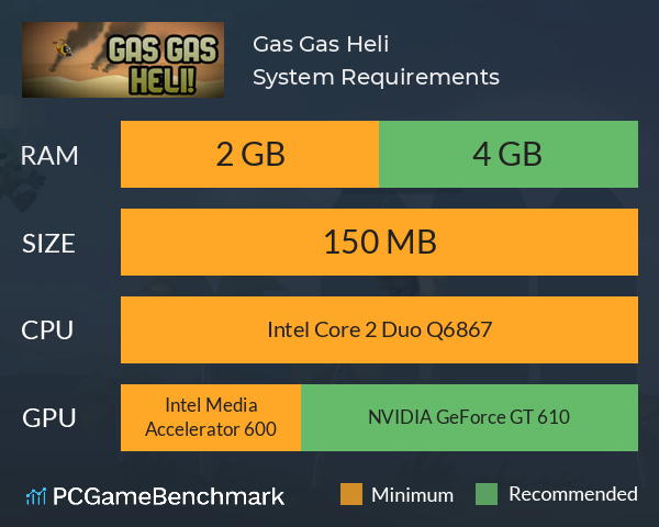 Gas Gas Heli! System Requirements PC Graph - Can I Run Gas Gas Heli!