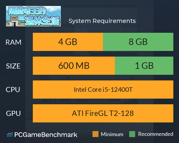 隔壁老王的退休生活 System Requirements PC Graph - Can I Run 隔壁老王的退休生活