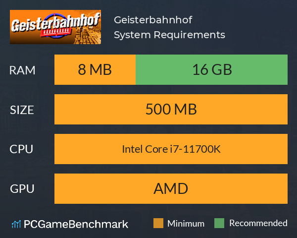 Geisterbahnhof System Requirements PC Graph - Can I Run Geisterbahnhof