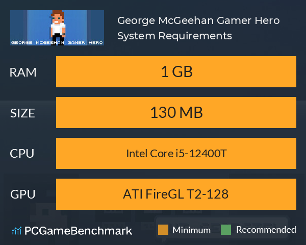 George McGeehan Gamer Hero System Requirements PC Graph - Can I Run George McGeehan Gamer Hero