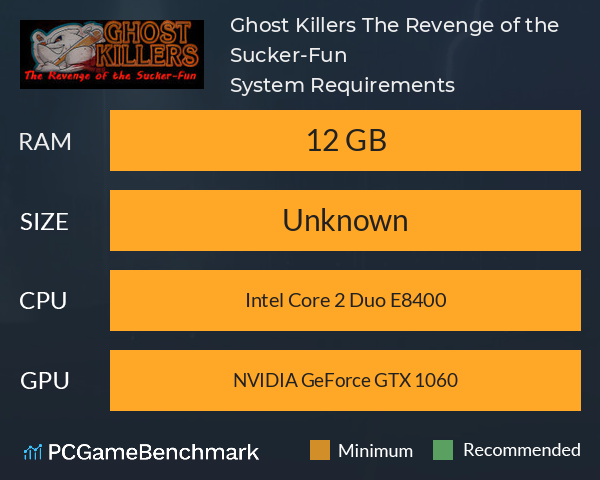 Ghost Killers The Revenge of the Sucker-Fun System Requirements PC Graph - Can I Run Ghost Killers The Revenge of the Sucker-Fun