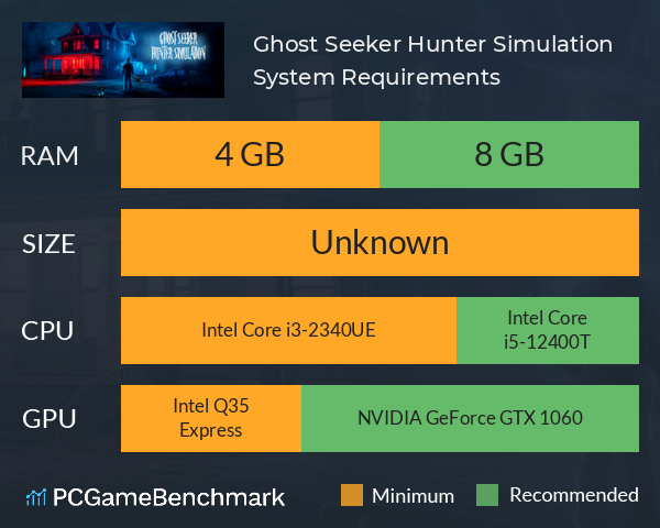 Ghost Seeker Hunter Simulation System Requirements PC Graph - Can I Run Ghost Seeker Hunter Simulation