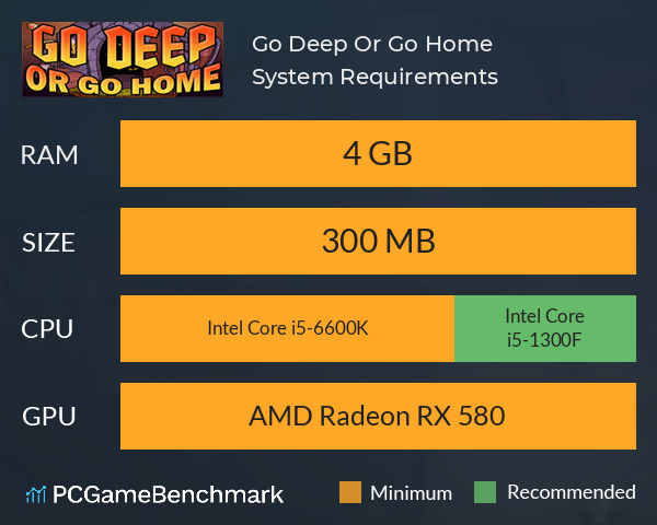 Go Deep Or Go Home System Requirements PC Graph - Can I Run Go Deep Or Go Home