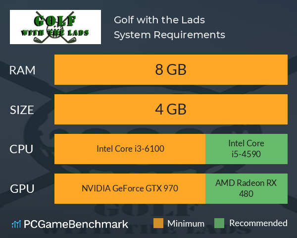 Golf with the Lads System Requirements PC Graph - Can I Run Golf with the Lads