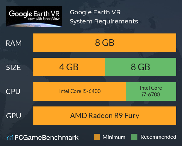pc spec for vr
