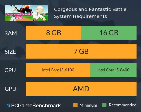 Gorgeous and Fantastic Battle System Requirements PC Graph - Can I Run Gorgeous and Fantastic Battle