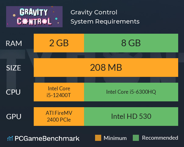 Gravity Control System Requirements PC Graph - Can I Run Gravity Control