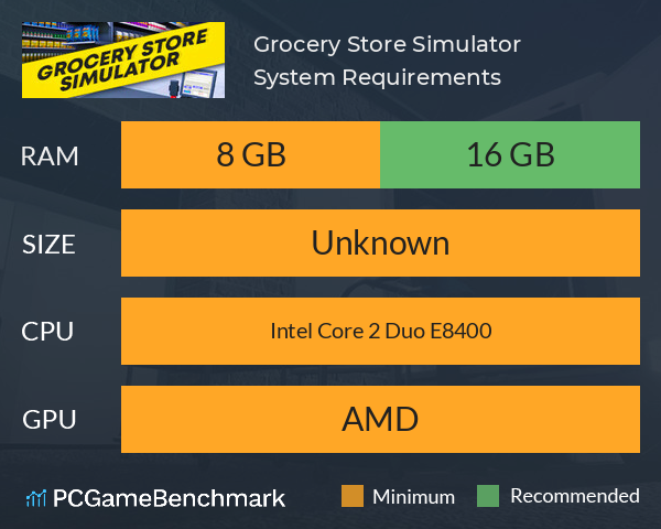 Grocery Store Simulator System Requirements PC Graph - Can I Run Grocery Store Simulator