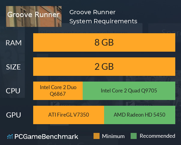 Groove Runner System Requirements PC Graph - Can I Run Groove Runner