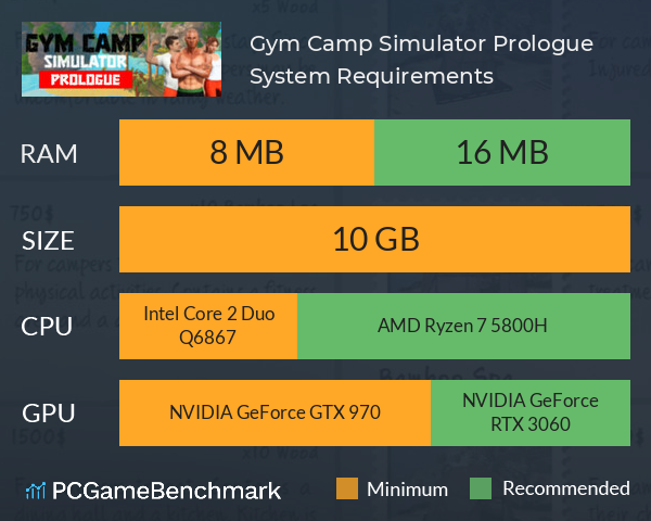 Gym Camp Simulator: Prologue System Requirements PC Graph - Can I Run Gym Camp Simulator: Prologue