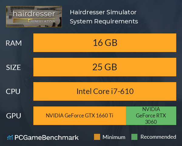 Hairdresser Simulator System Requirements PC Graph - Can I Run Hairdresser Simulator