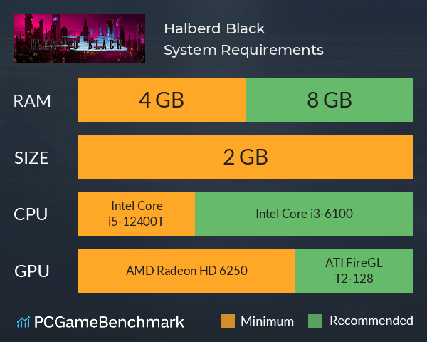 Halberd Black System Requirements PC Graph - Can I Run Halberd Black