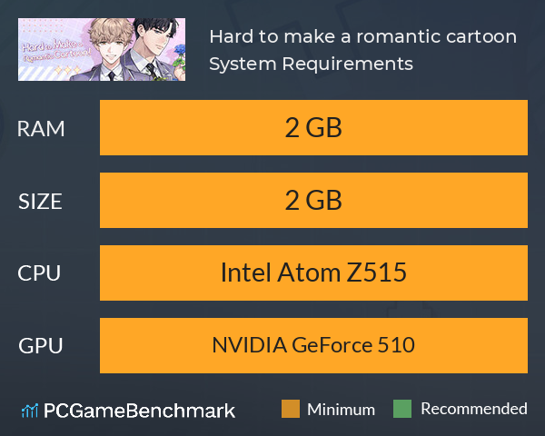 Hard to make a romantic cartoon! System Requirements PC Graph - Can I Run Hard to make a romantic cartoon!