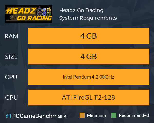 Headz Go Racing System Requirements PC Graph - Can I Run Headz Go Racing