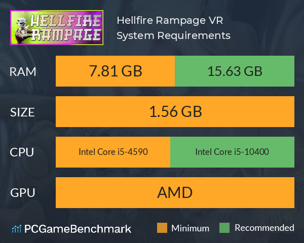 Hellfire Rampage VR System Requirements PC Graph - Can I Run Hellfire Rampage VR Hellfire Rampage VR System Requirements PC Graph - Can I Run Hellfire Rampage VR