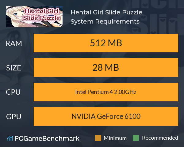 Hentai Girl Slide Puzzle System Requirements PC Graph - Can I Run Hentai Girl Slide Puzzle