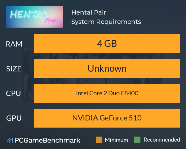 Hentai Pair System Requirements PC Graph - Can I Run Hentai Pair