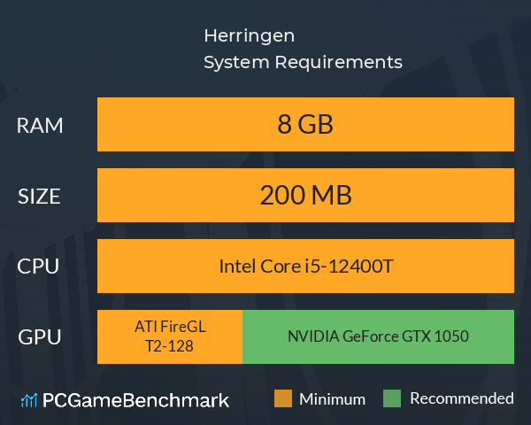 Herringen System Requirements PC Graph - Can I Run Herringen