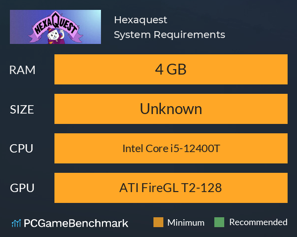 Hexaquest System Requirements PC Graph - Can I Run Hexaquest