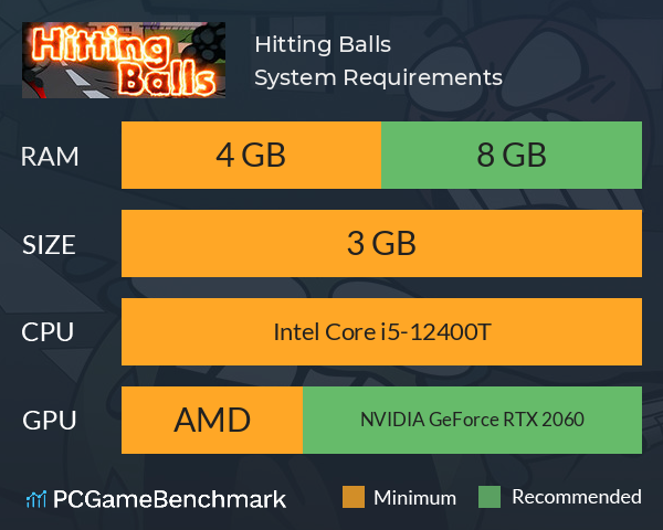 Hitting Balls System Requirements PC Graph - Can I Run Hitting Balls