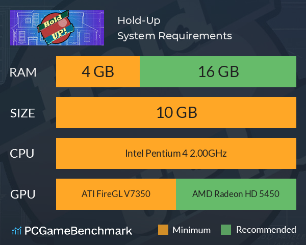 Hold-Up System Requirements PC Graph - Can I Run Hold-Up