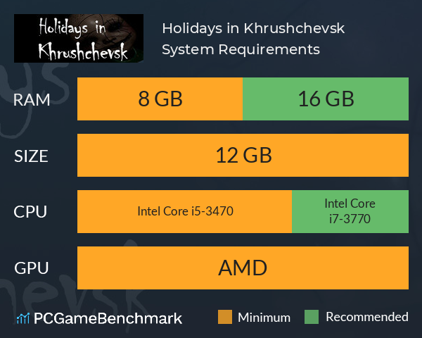 Holidays in Khrushchevsk System Requirements PC Graph - Can I Run Holidays in Khrushchevsk