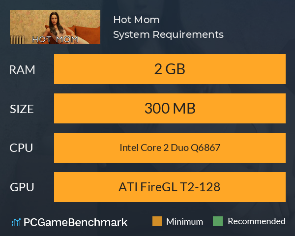 Hot Mom System Requirements PC Graph - Can I Run Hot Mom