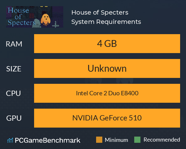 House of Specters System Requirements PC Graph - Can I Run House of Specters