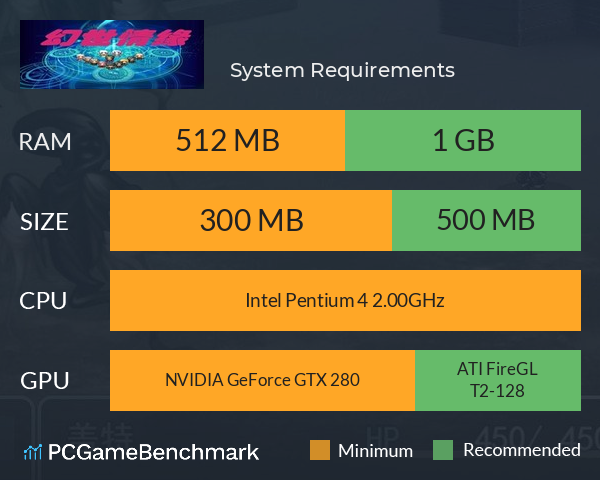 幻世情缘 System Requirements PC Graph - Can I Run 幻世情缘