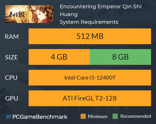 幻想 · 遇见秦始皇 Encountering Emperor Qin Shi Huang System Requirements PC Graph - Can I Run 幻想 · 遇见秦始皇 Encountering Emperor Qin Shi Huang