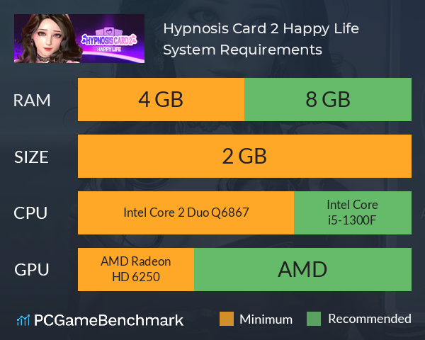 Hypnosis Card 2 Happy Life System Requirements PC Graph - Can I Run Hypnosis Card 2 Happy Life