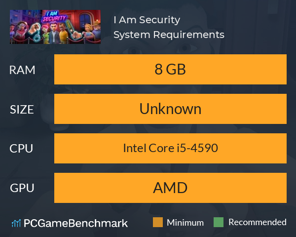 I Am Security System Requirements PC Graph - Can I Run I Am Security