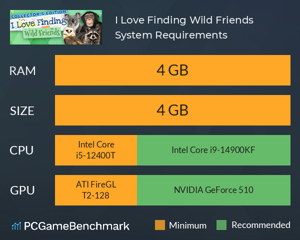 I Love Finding Wild Friends System Requirements PC Graph - Can I Run I Love Finding Wild Friends