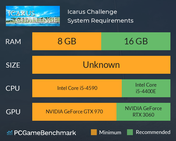 Icarus Challenge System Requirements PC Graph - Can I Run Icarus Challenge