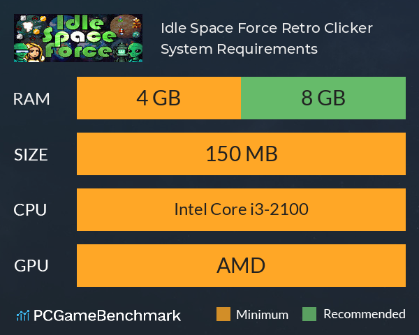 Idle Space Force: Retro Clicker System Requirements PC Graph - Can I Run Idle Space Force: Retro Clicker