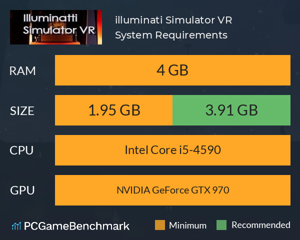 illuminati Simulator VR System Requirements PC Graph - Can I Run illuminati Simulator VR