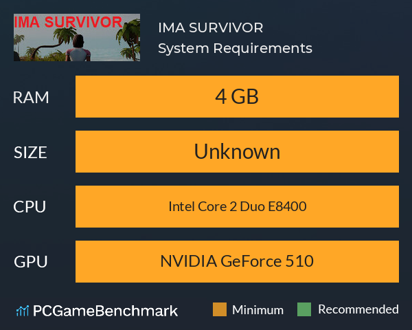 IMA SURVIVOR System Requirements PC Graph - Can I Run IMA SURVIVOR