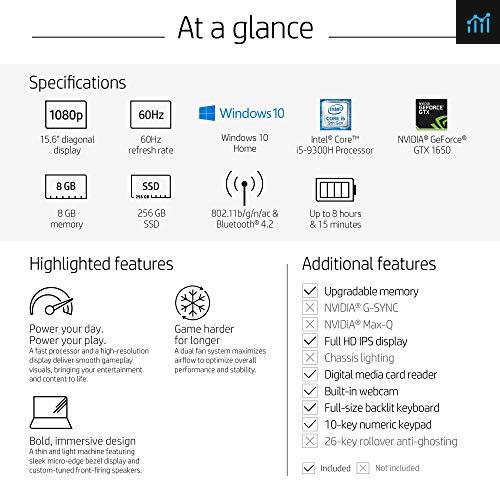 Omen X by HP 15-Inch Gaming Laptop Intel Core i5-9300H NVIDIA