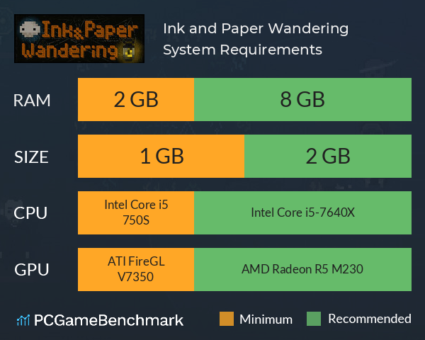 Ink and Paper: Wandering System Requirements PC Graph - Can I Run Ink and Paper: Wandering