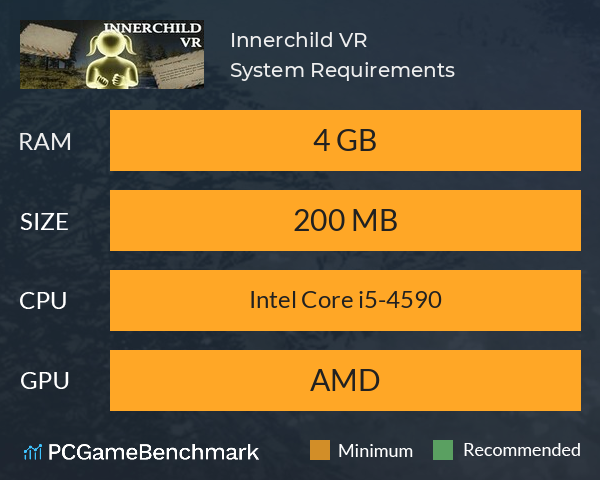 Innerchild VR System Requirements PC Graph - Can I Run Innerchild VR