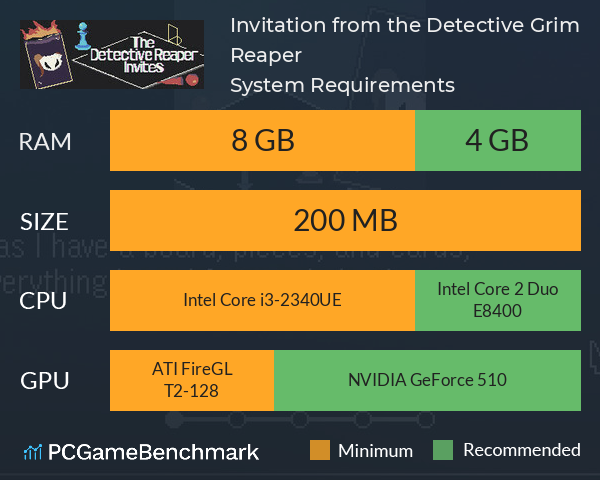 Invitation from the Detective Grim Reaper System Requirements PC Graph - Can I Run Invitation from the Detective Grim Reaper