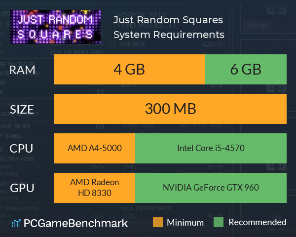 Just Random Squares System Requirements 