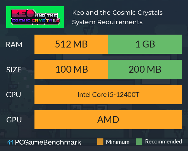 Keo and the Cosmic Crystals System Requirements PC Graph - Can I Run Keo and the Cosmic Crystals