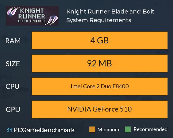 Knight Runner: Blade and Bolt System Requirements PC Graph - Can I Run Knight Runner: Blade and Bolt