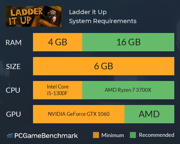 Ladder it Up! System Requirements PC Graph - Can I Run Ladder it Up!