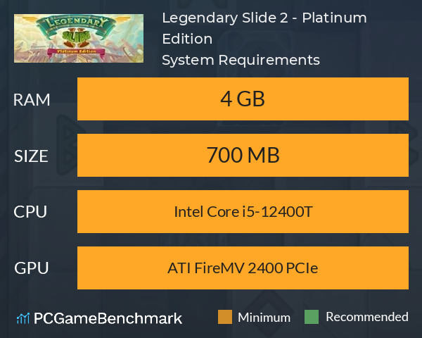 Legendary Slide 2 - Platinum Edition System Requirements PC Graph - Can I Run Legendary Slide 2 - Platinum Edition