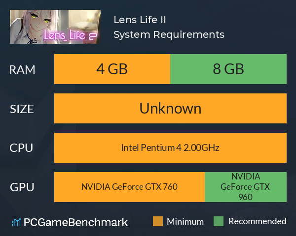 Lens Life II System Requirements PC Graph - Can I Run Lens Life II