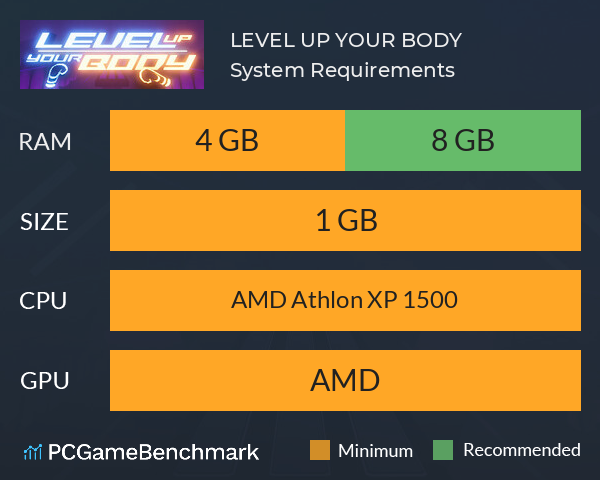 LEVEL UP YOUR BODY System Requirements PC Graph - Can I Run LEVEL UP YOUR BODY